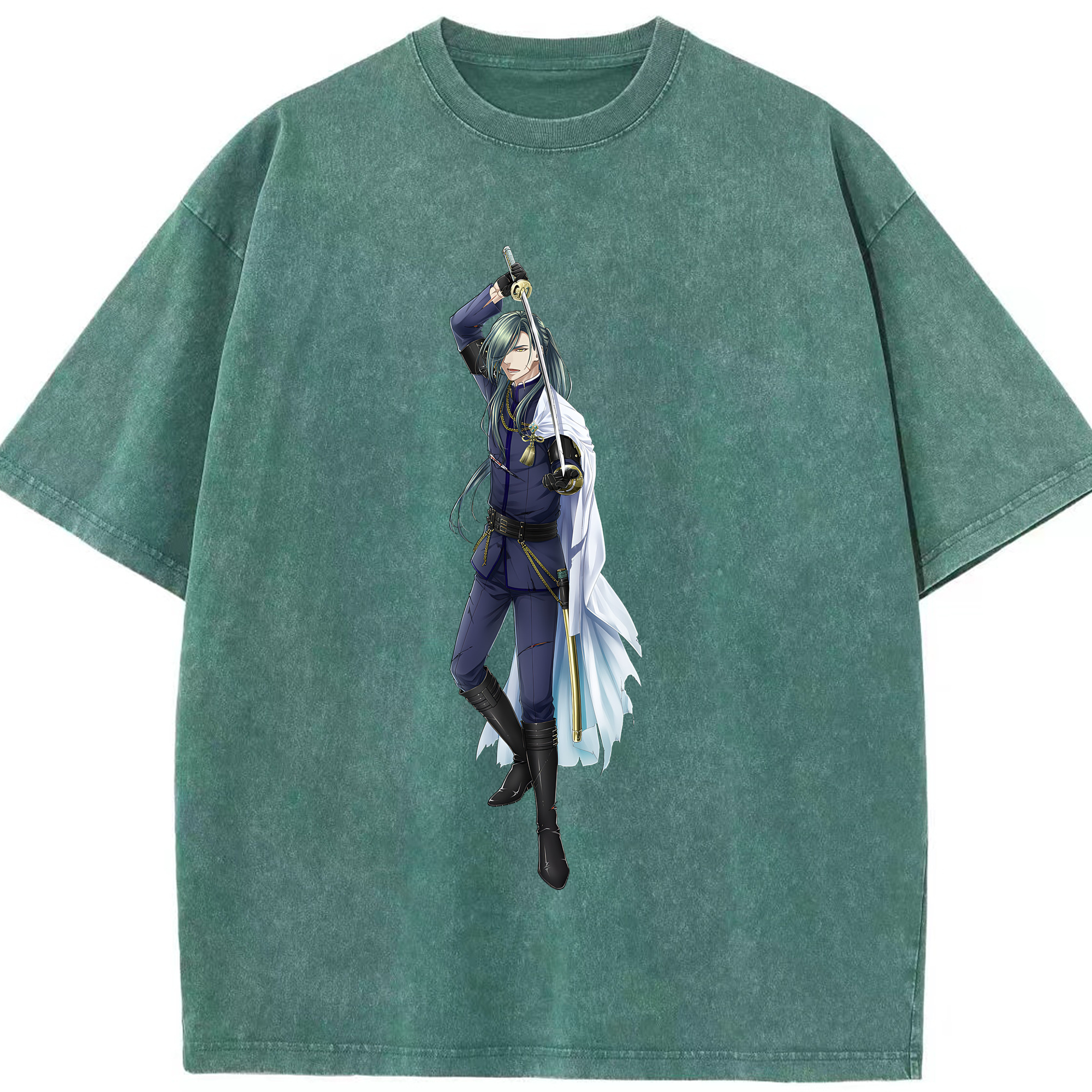 （画像用） 刀剣乱舞 Touken Ranbu 綿100% ヴィンテージ風 半袖Tシャツ（フロントプリント）